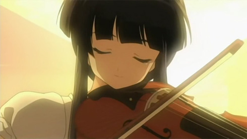 Myself; Yourself : Nanaka playing the violin.