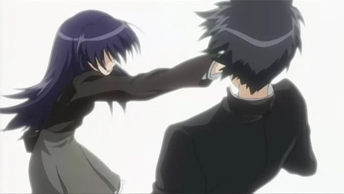 Myself; Yourself : Nanako's slap hits Sana's face.